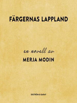 cover image of Färgernas Lappland